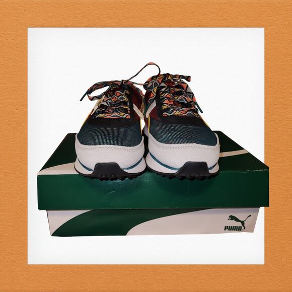 Puma Future Rider Mix 'Green Brown' 373184-02 Women's Sneakers Size 8 (NIB) - Picture 6 of 10